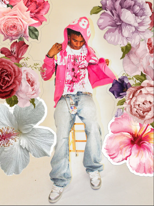 “FTF” White Bloom Tee