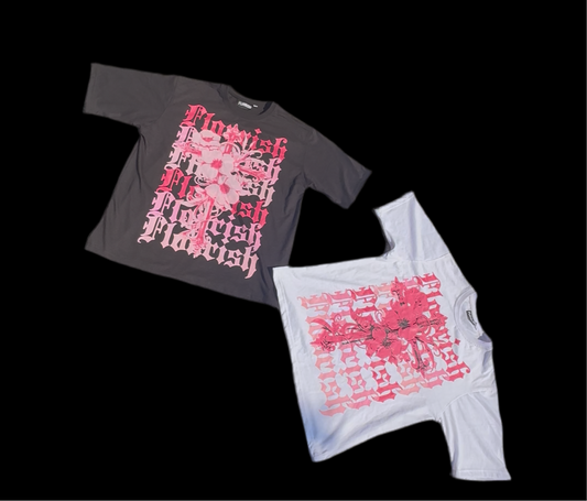 “FTF” Black Bloom Tee